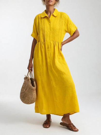 Caoimhe™ - Flowy Summer Shirt Dress