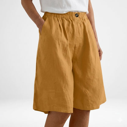 Orla™ - Wide Elastic-Waist Shorts with Natural Summer Comfort