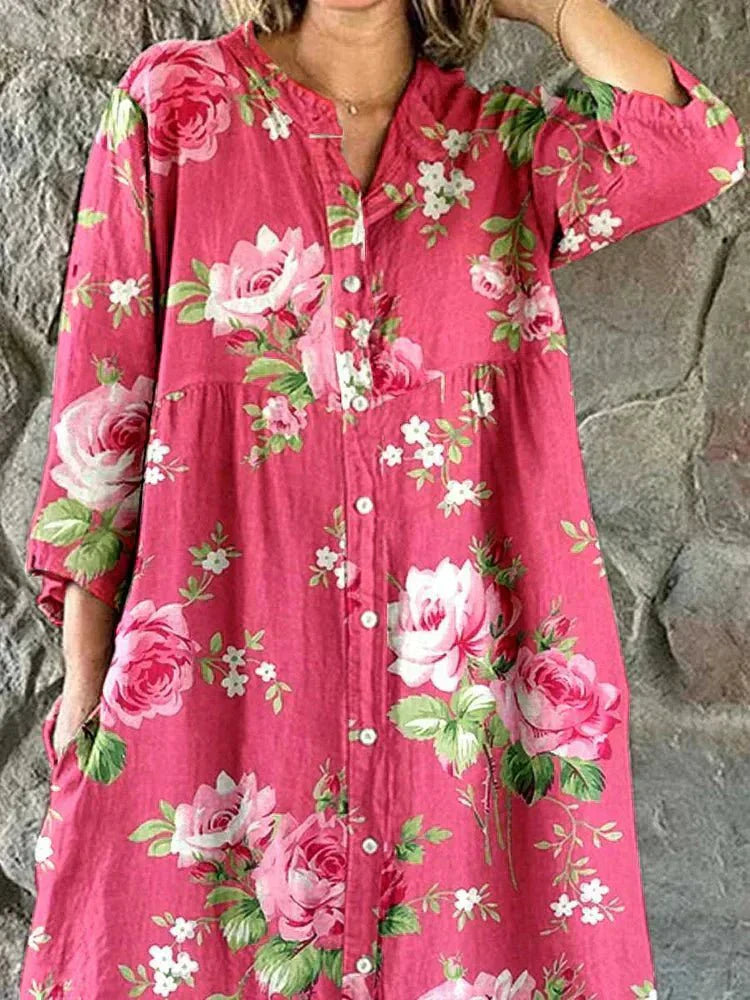 Niamh | Art Floral Dress