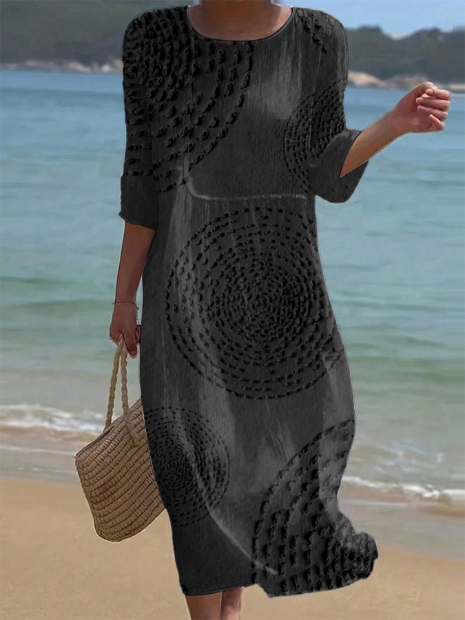 Róisín™ - Midi Dress with Soft Detailing