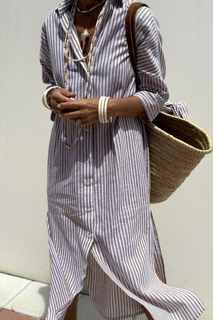 Ciara | Striped Shirt Dress