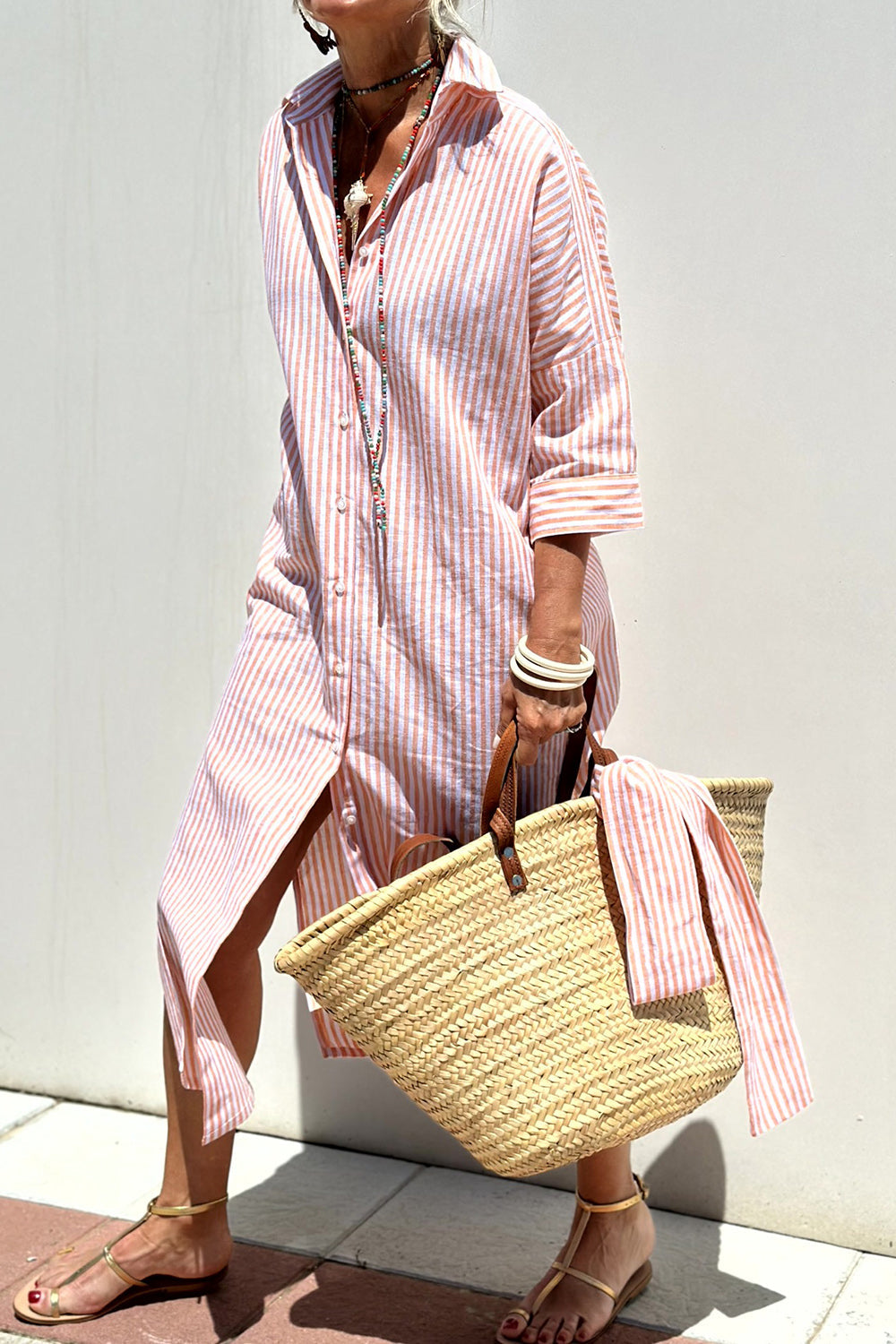 Ciara | Striped Shirt Dress