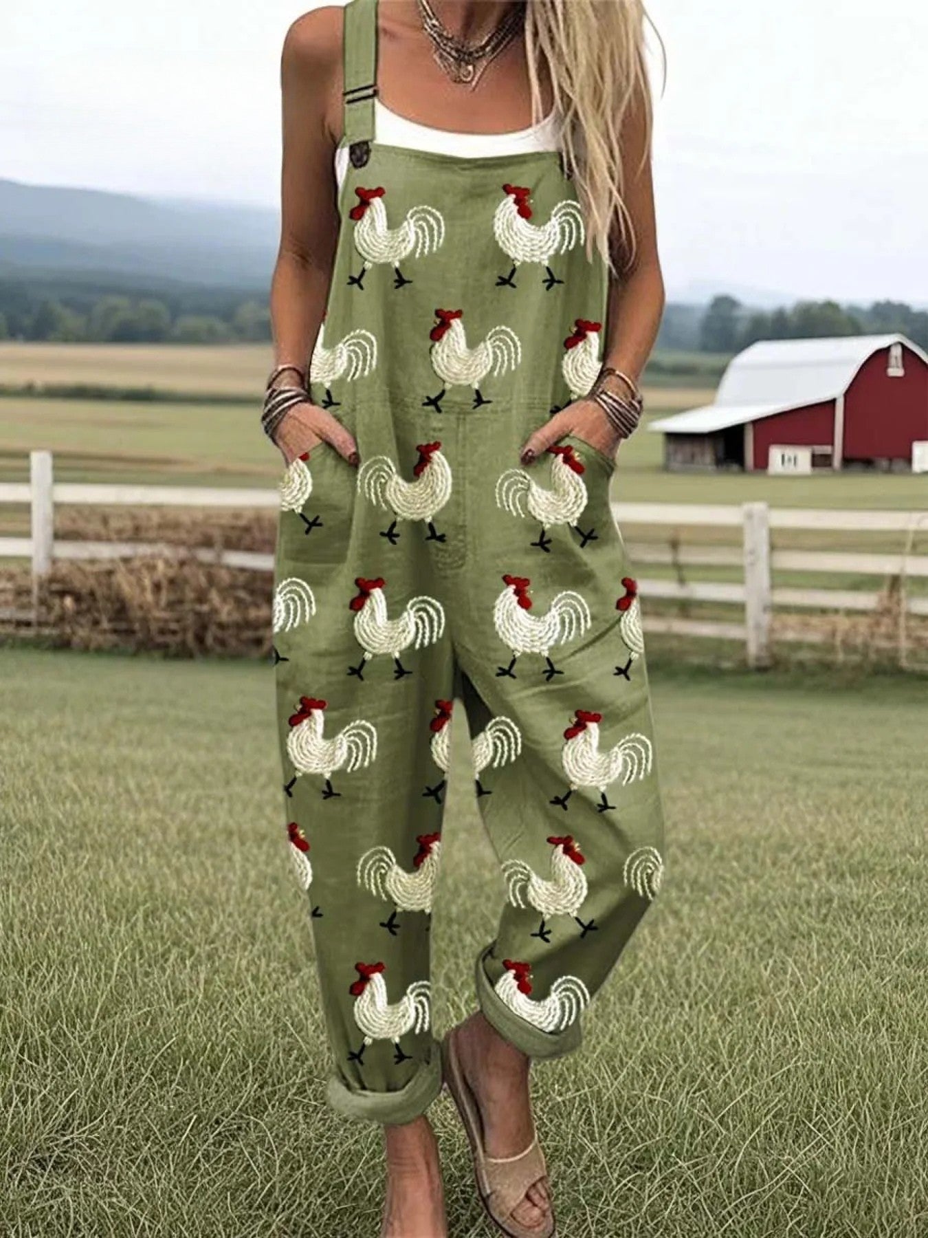 Ciara™ - Printed Summer Dungarees