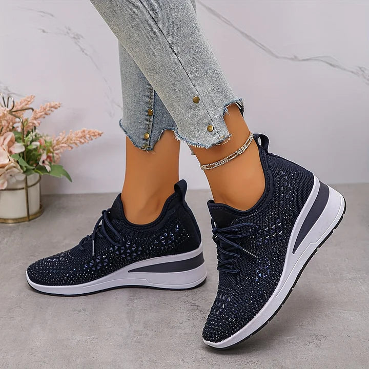 Neasa | Orthopedic Rhinestone Comfort Sneakers