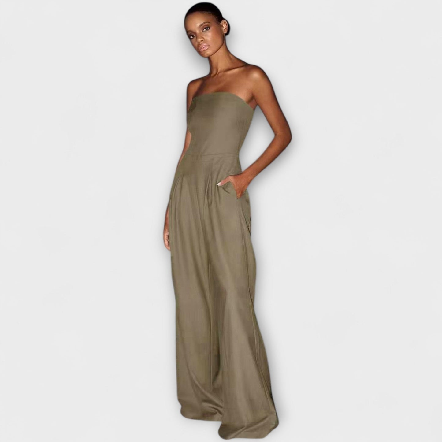 Aoibhneas | Strapless Elegant Jumpsuit