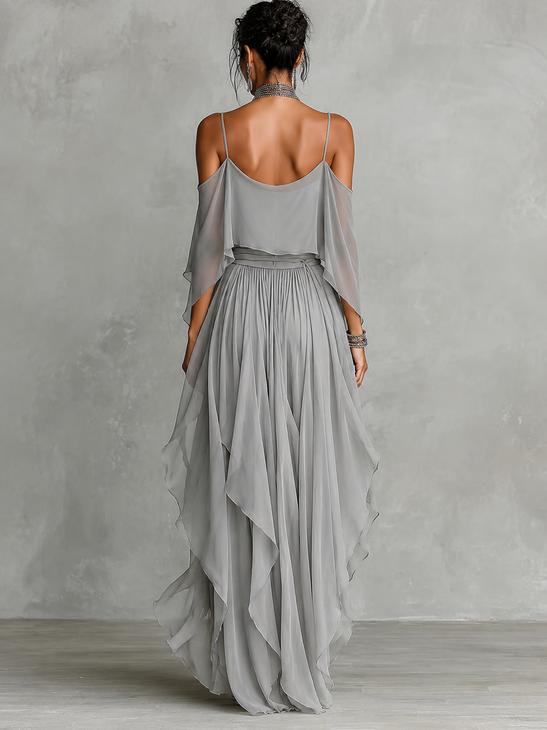 Evanna | Chiffon Two-Piece Set