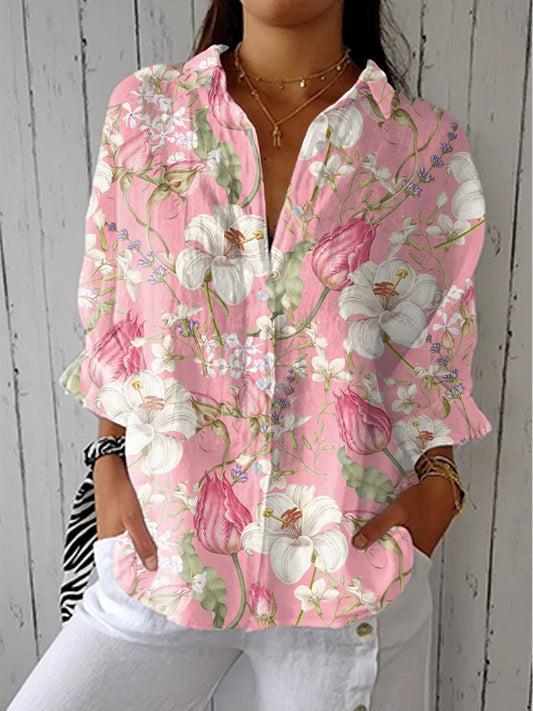 Aine – Chic Floral Blouse