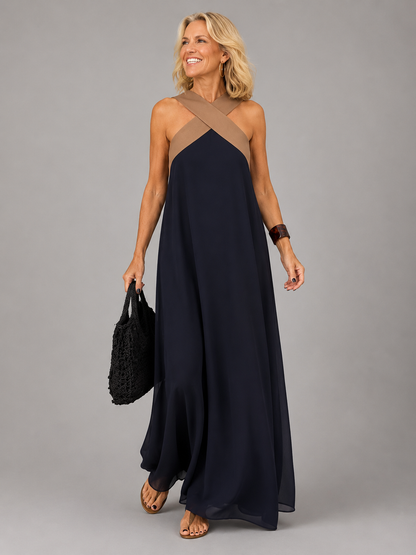 Líadan | Cross-Front Maxi Dress