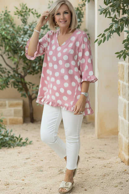Lena – V-neck blouse