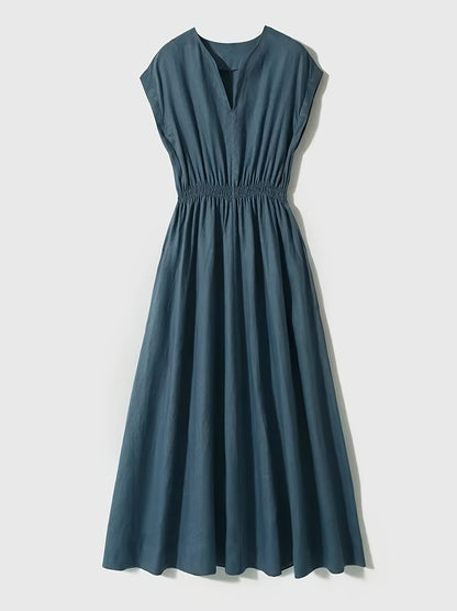 Aoife™ - Flowing Linen-Blend Dress