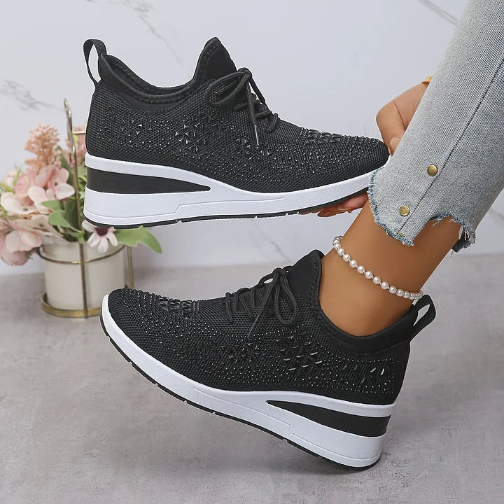 Neasa | Orthopedic Rhinestone Comfort Sneakers