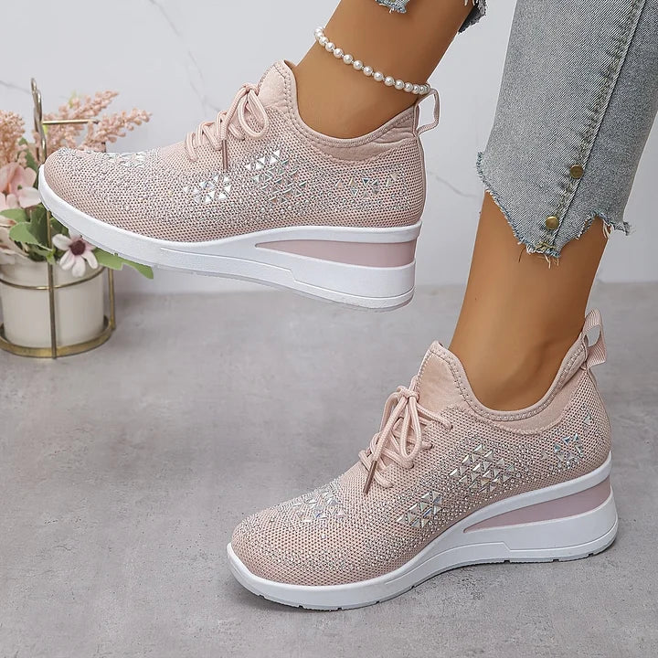 Neasa | Orthopedic Rhinestone Comfort Sneakers