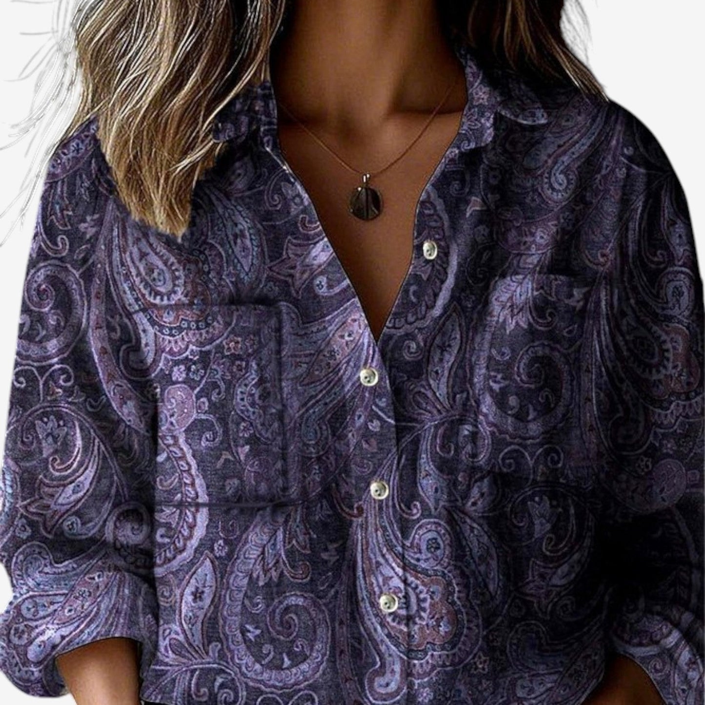 Mella | Bohemian Paisley Blouse