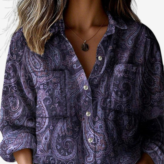 Mella | Bohemian Paisley Blouse