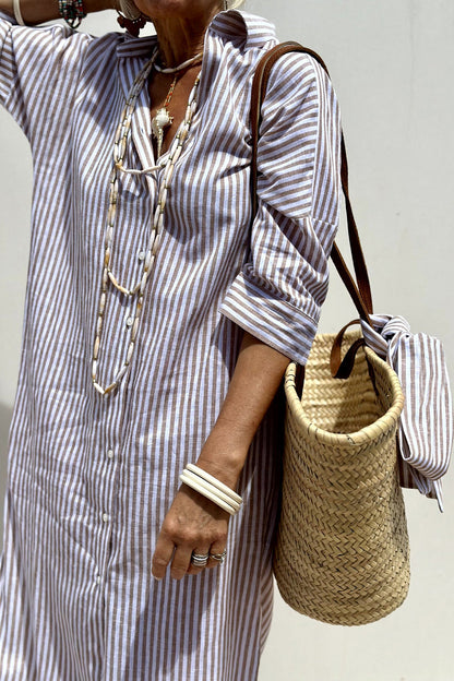Ciara | Striped Shirt Dress