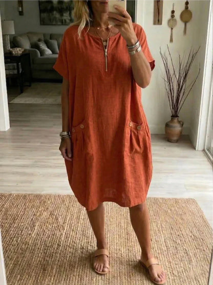 Orla™ | Zip-Front Maxi Dress-