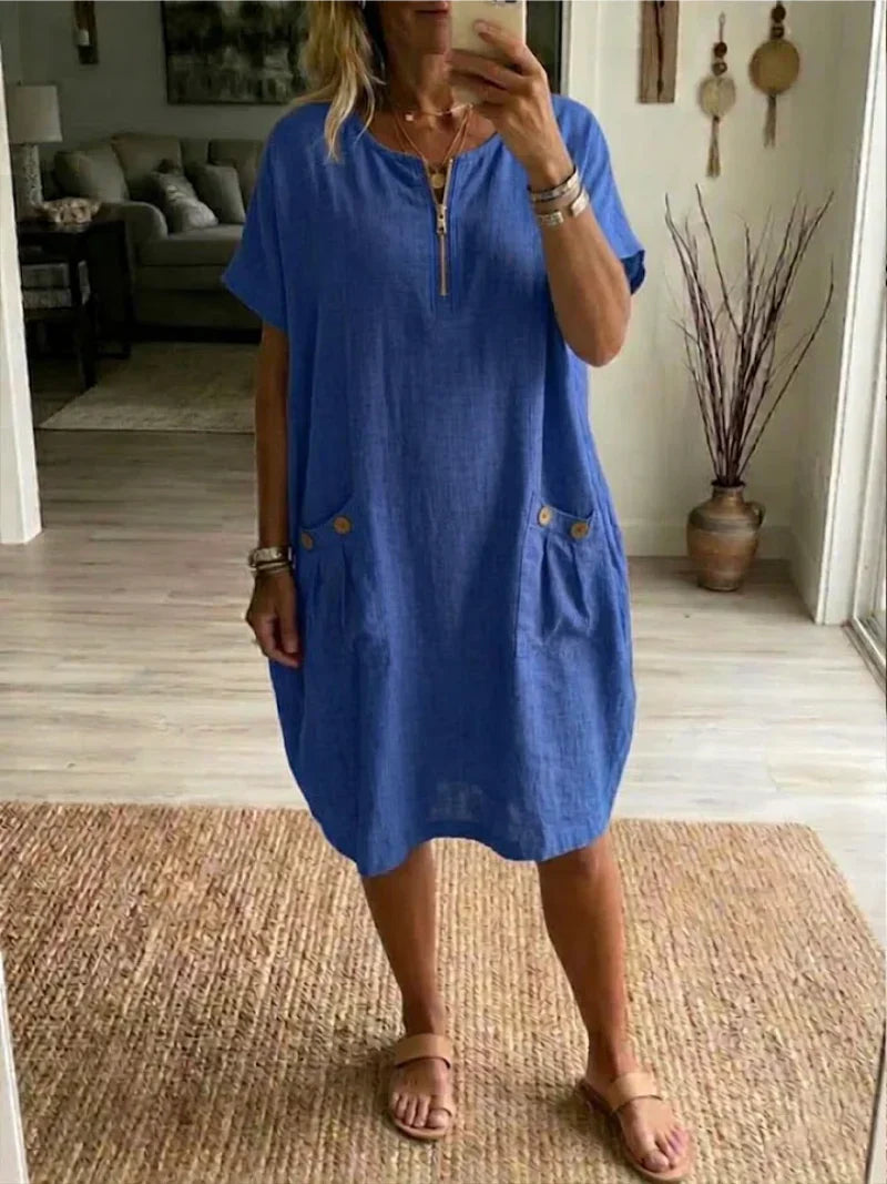 Orla™ | Zip-Front Maxi Dress-