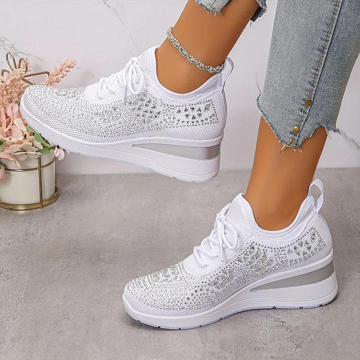 Neasa | Orthopedic Rhinestone Comfort Sneakers
