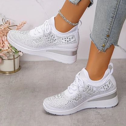 Neasa | Orthopedic Rhinestone Comfort Sneakers