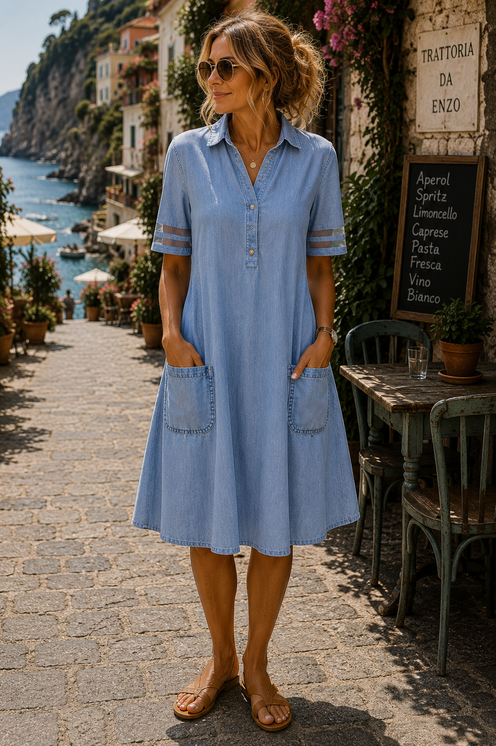 Ciara | Figure Flattering Denim Dress