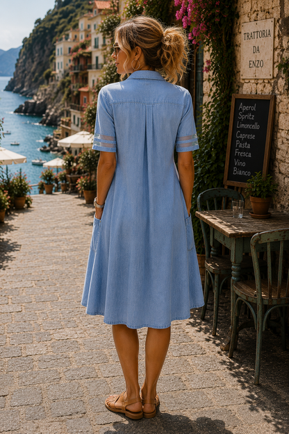 Ciara | Figure Flattering Denim Dress