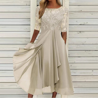 Banna | Elegant Lace Midi Dress