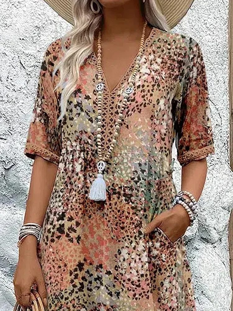 Sorcha™ | Vibrant Floral Wrap Midi Dress