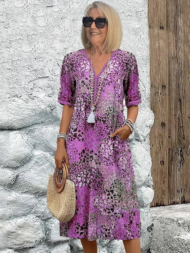 Sorcha™ | Vibrant Floral Wrap Midi Dress