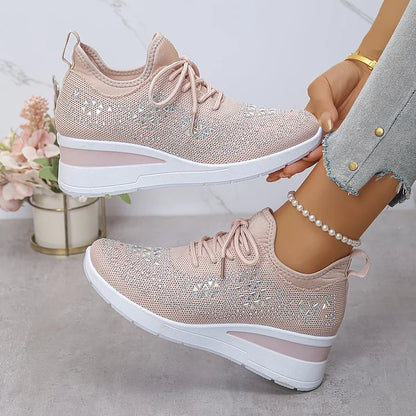 Neasa | Orthopedic Rhinestone Comfort Sneakers