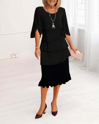 Macha | Ruffle Midi Dress