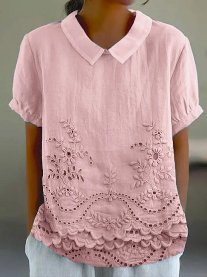 Darragh | Floral Embroidered Shirt
