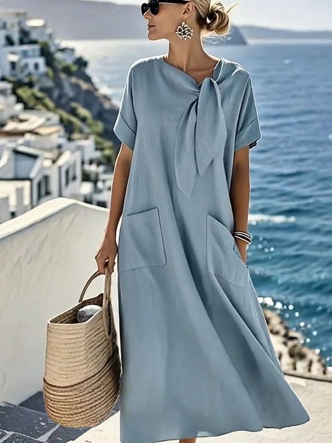 Orla™ - Flowing Cotton Summer Dress