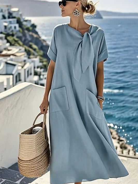 Orla™ - Flowing Cotton Summer Dress