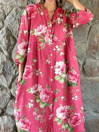 Niamh | Art Floral Dress