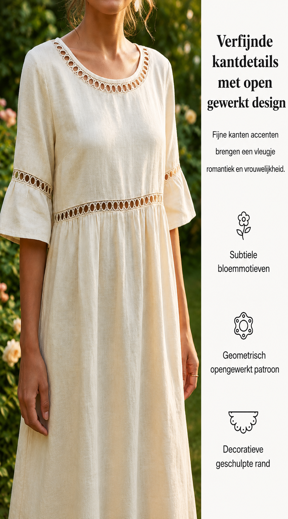 Amara™ | Elegant tummy-concealing midi dress