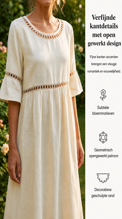 Amara™ | Elegant tummy-concealing midi dress