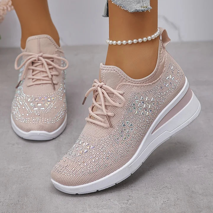 Neasa | Orthopedic Rhinestone Comfort Sneakers