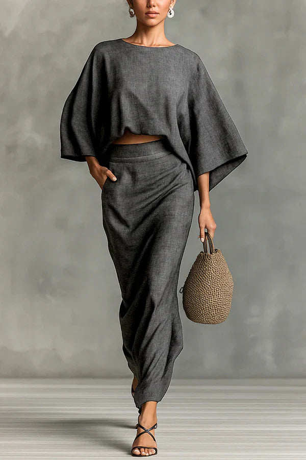 Iseult | Two Piece Set with Skirt