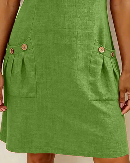 Róisín | Cotton dress with zipper