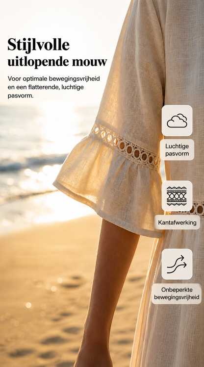 Amara™ | Elegant tummy-concealing midi dress