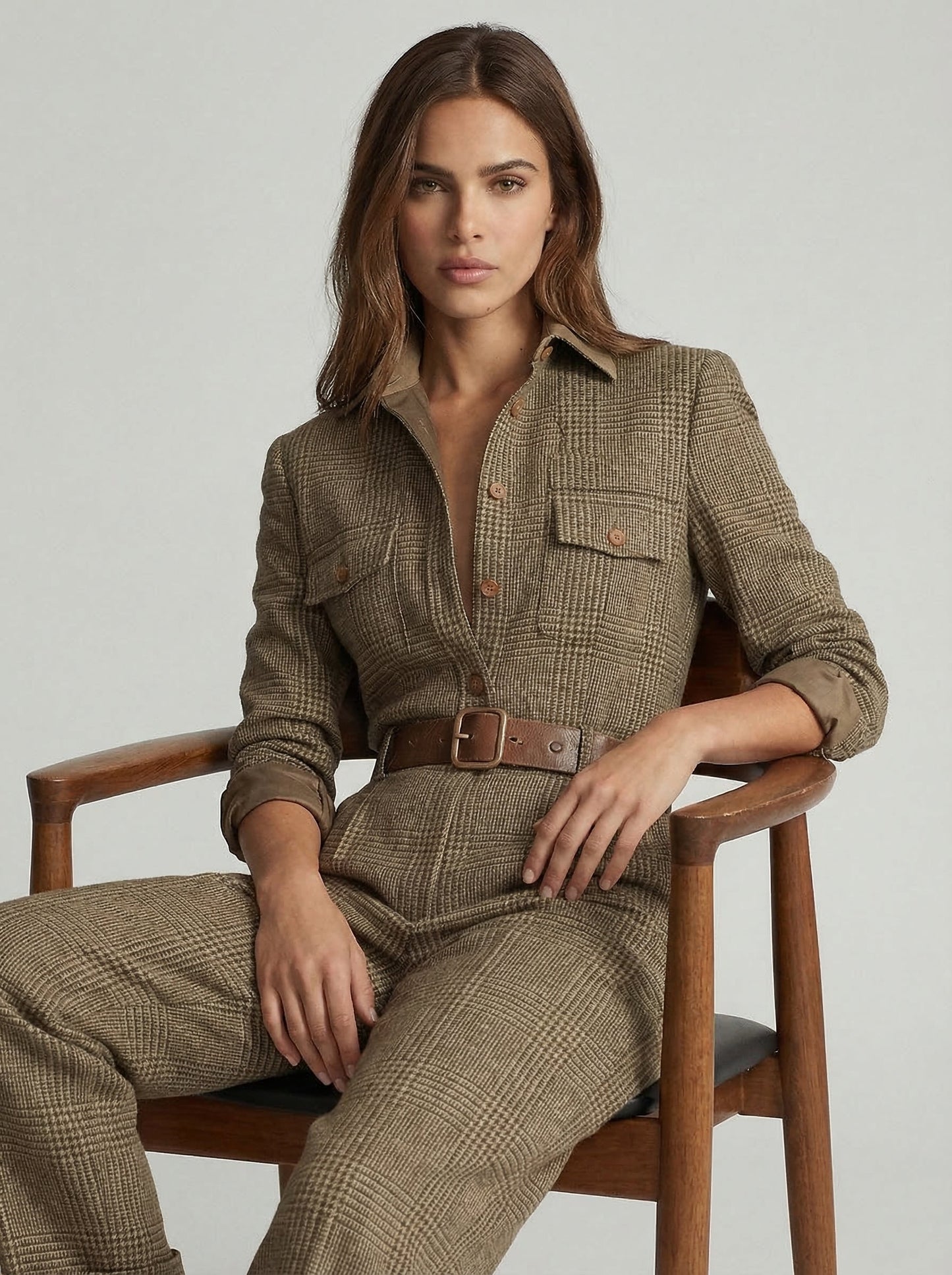 Fionnuala | Checked Jumpsuit