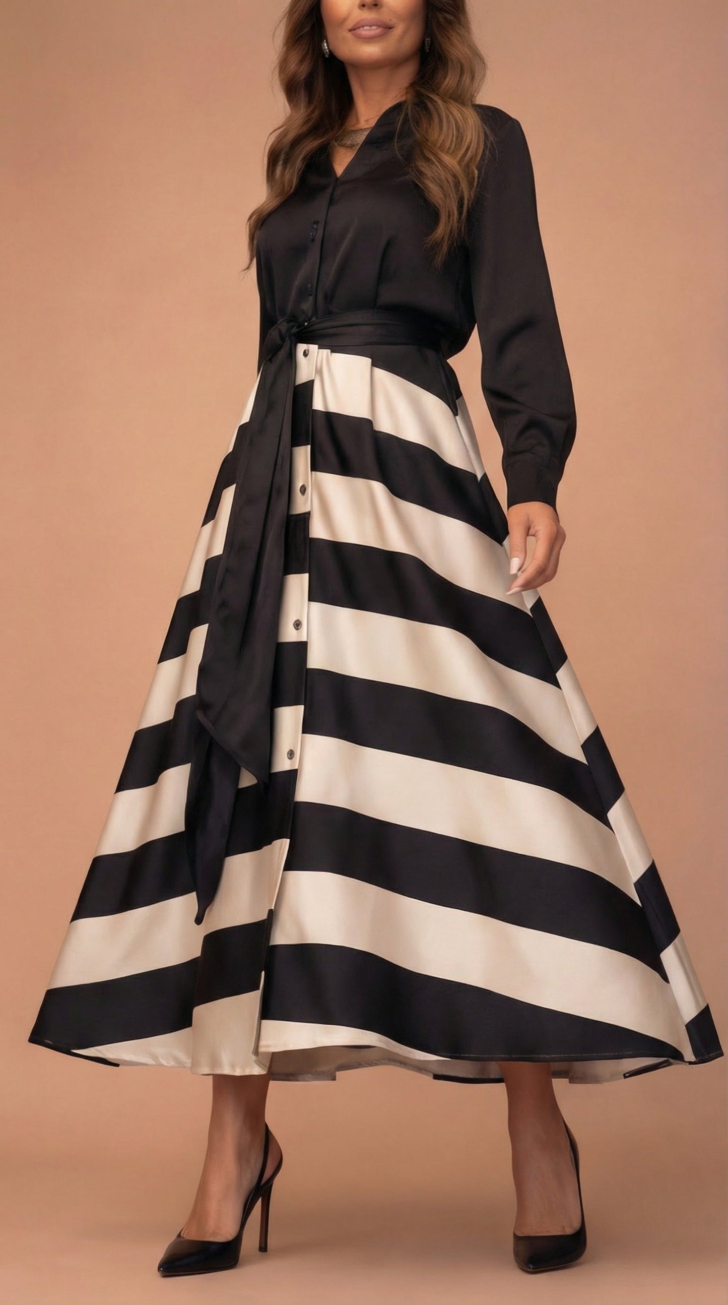 Órla | Striped Maxi Dress
