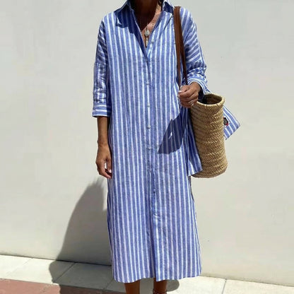 Sheena | Striped Shirt Dress