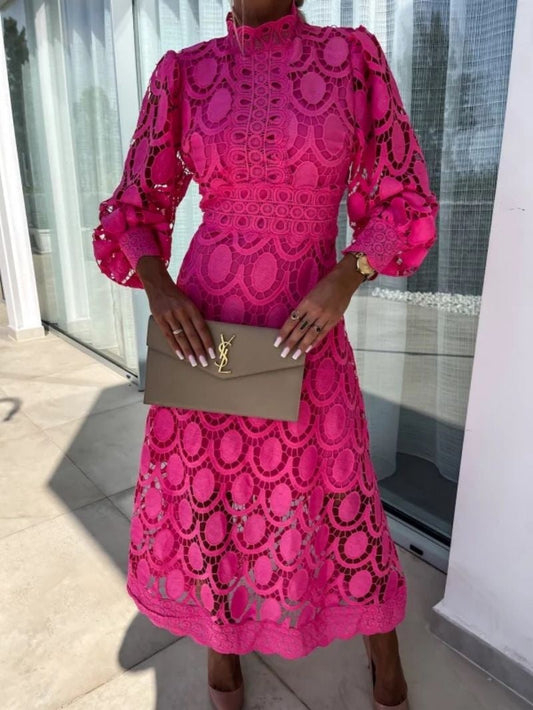 Eimhear | Elegant Lace Midi Dress