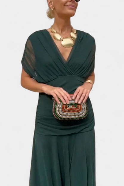 Esmé | Floral V-Neck Maxi Dress