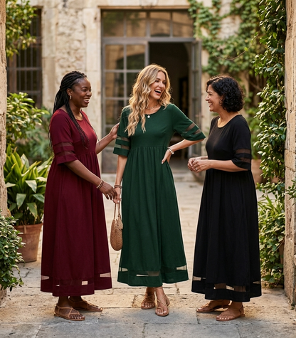 Riona | Tummy-Smoothing Midi Dress