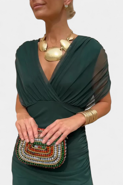Esmé | Floral V-Neck Maxi Dress