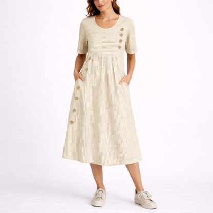 Ailish | Striped Midi Dress