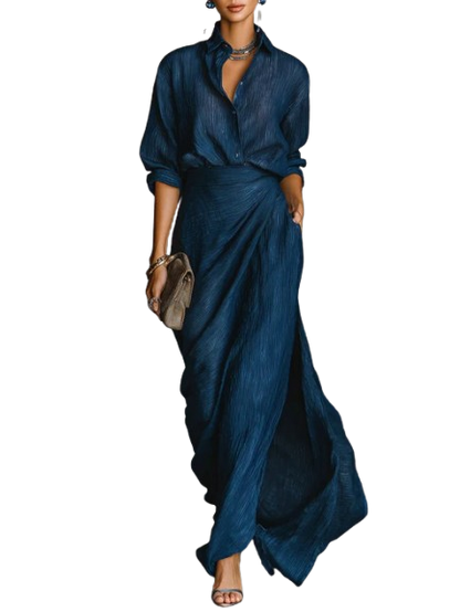 Mairsile | Shirt and Long Skirt Set