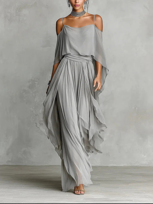 Eilís | Off-Shoulder Flowy Set